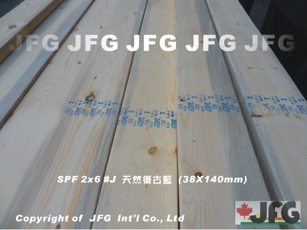 SPF 18x140 粗鋸平板【#J-B藍斑】【10尺1支】